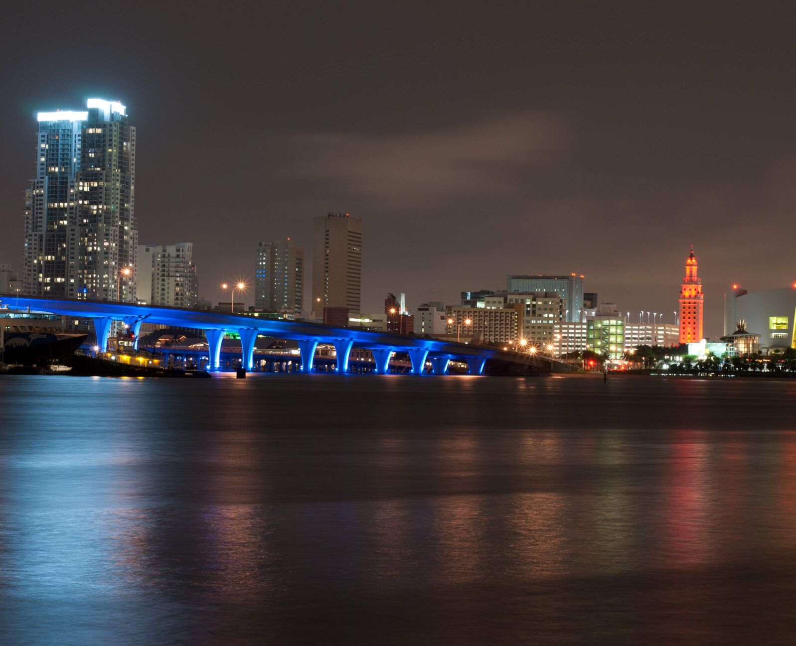 Miami Skyline at night